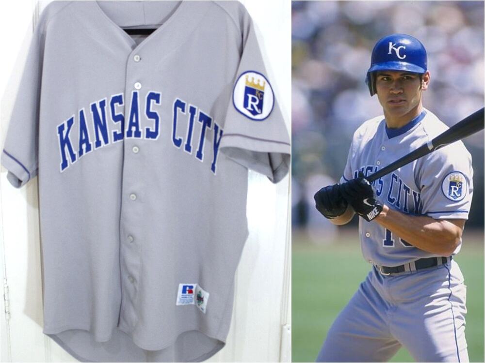 Kansas City Royals 90s Russell AUTHENTIC jersey 48 XL gray road MLB baseball vtg